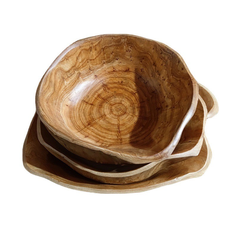 "Natural Wood Bowl: Handcrafted Elegance for Kitchen and Home"