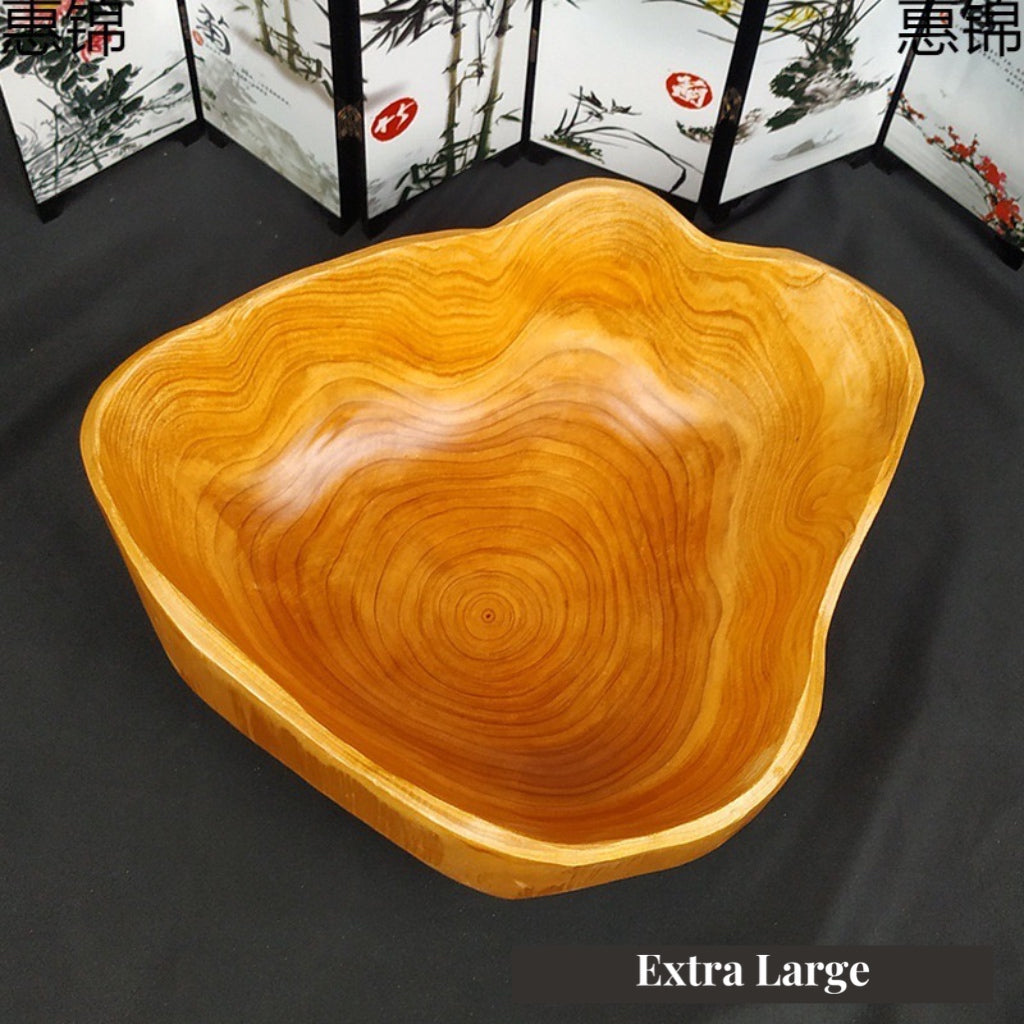 "Natural Wood Bowl: Handcrafted Elegance for Kitchen and Home"