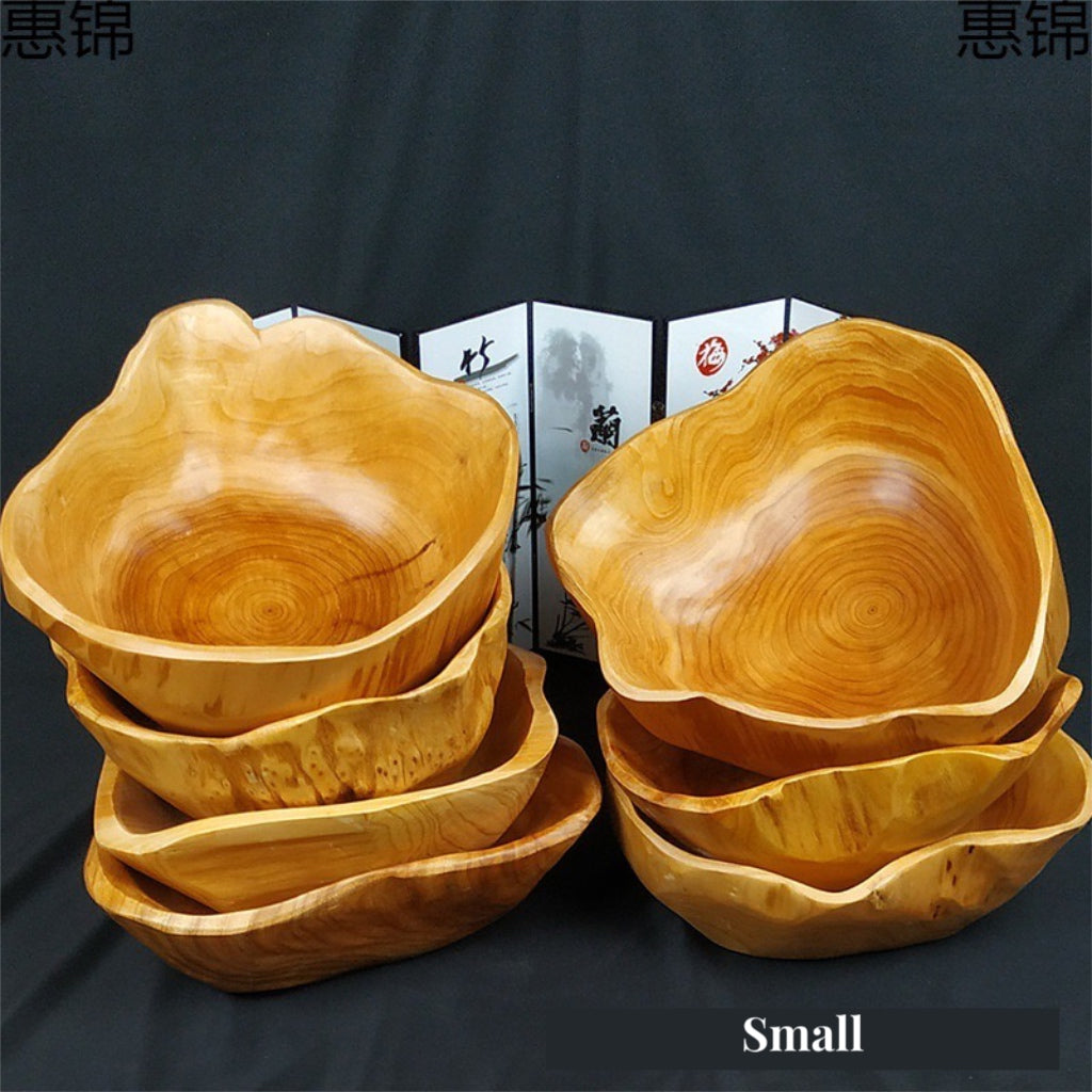 "Natural Wood Bowl: Handcrafted Elegance for Kitchen and Home"