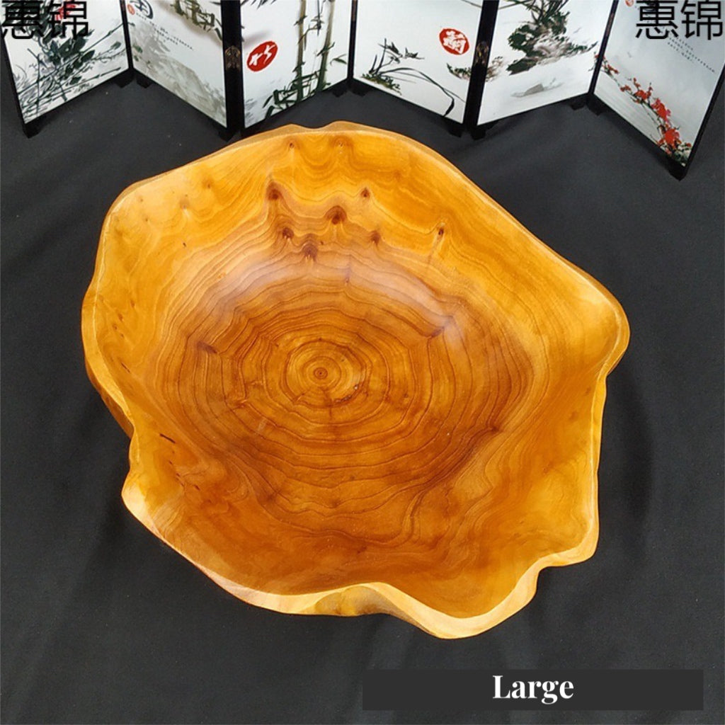 "Natural Wood Bowl: Handcrafted Elegance for Kitchen and Home"