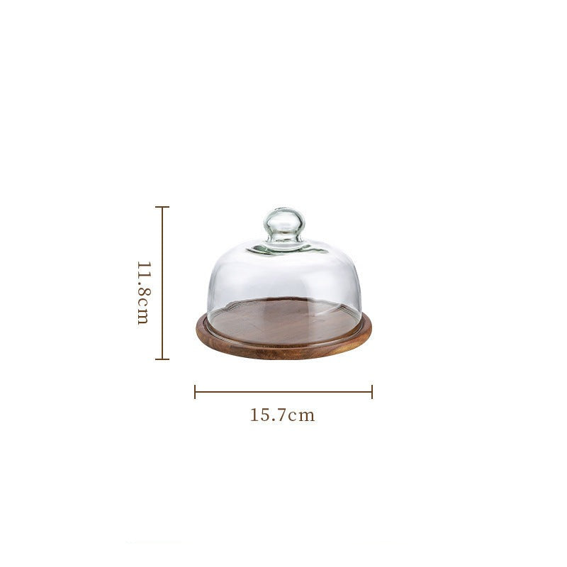 Elegant Cake Stand with Glass Lid