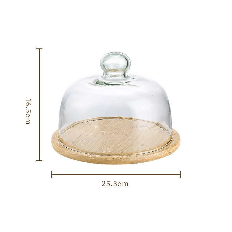 Elegant Cake Stand with Glass Lid