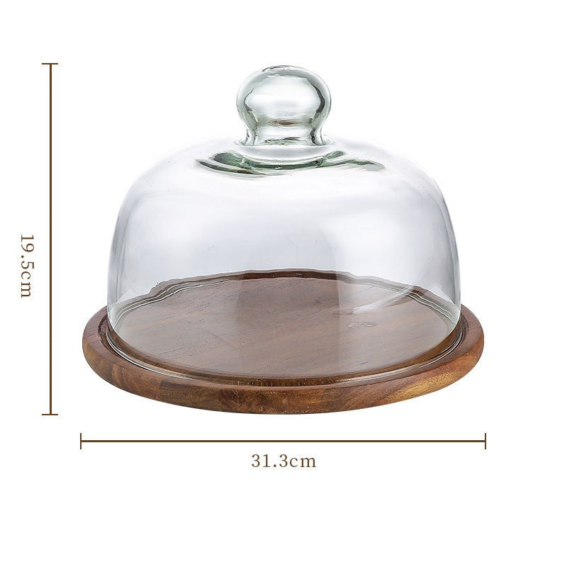 Elegant Cake Stand with Glass Lid