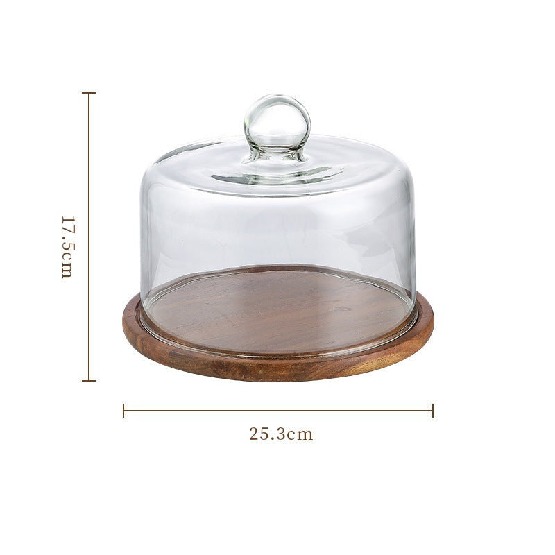 Elegant Cake Stand with Glass Lid