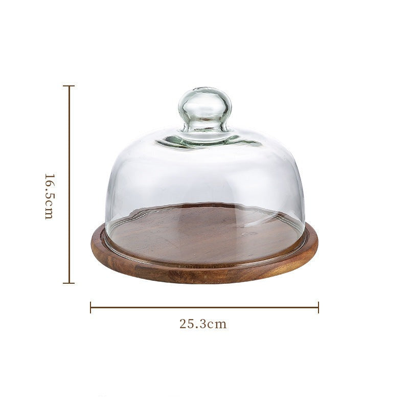 Elegant Cake Stand with Glass Lid