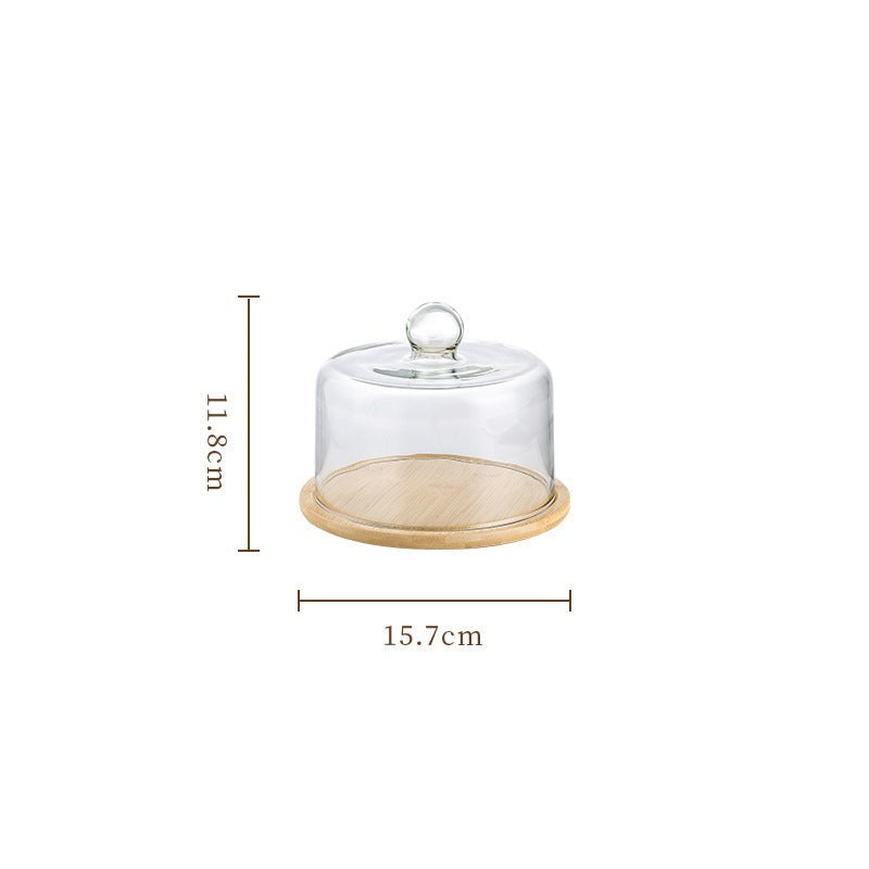 Elegant Cake Stand with Glass Lid