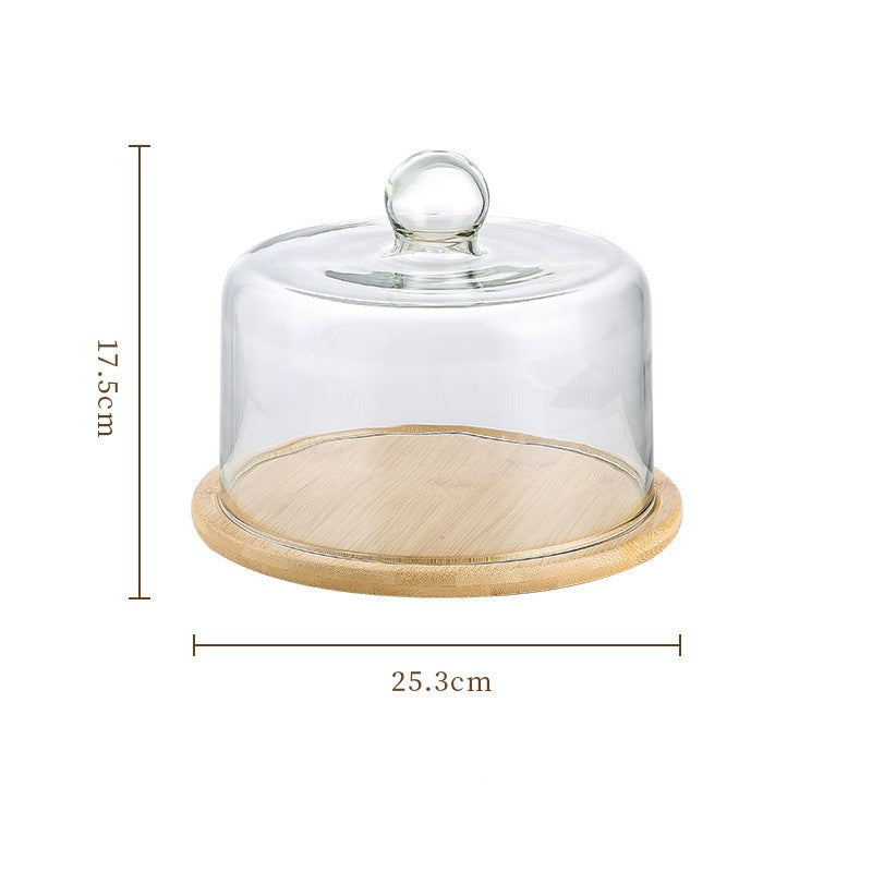 Elegant Cake Stand with Glass Lid