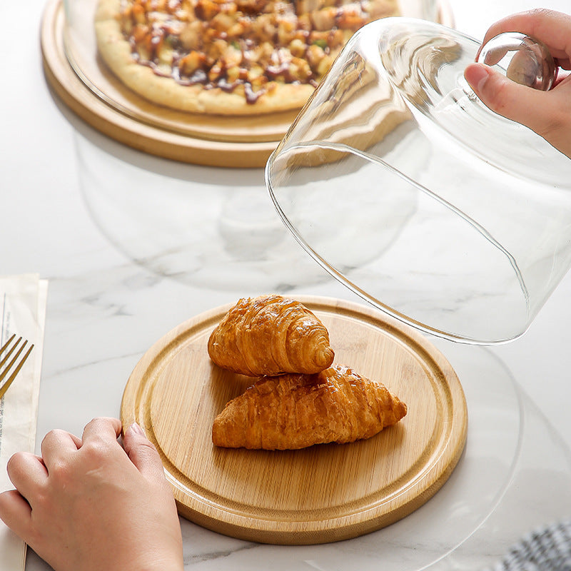 Elegant Cake Stand with Glass Lid