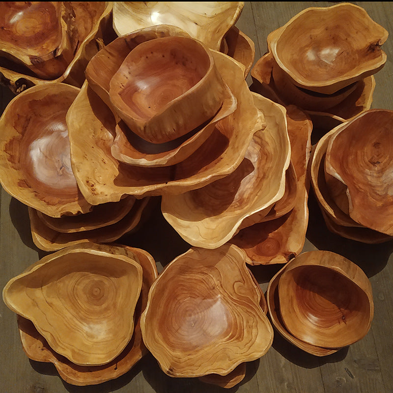 "Natural Wood Bowl: Handcrafted Elegance for Kitchen and Home"