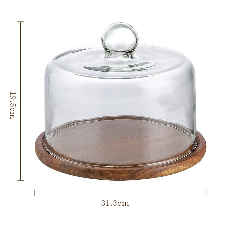 Elegant Cake Stand with Glass Lid