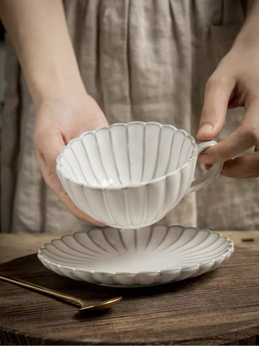 2 Sets, Shell-Shaped Cup and Saucer Set (41)