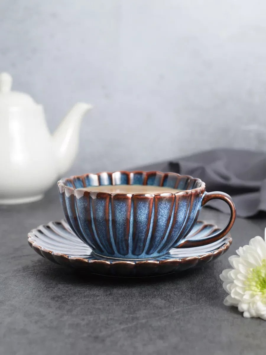 2 Sets, Shell-Shaped Cup and Saucer Set (41)